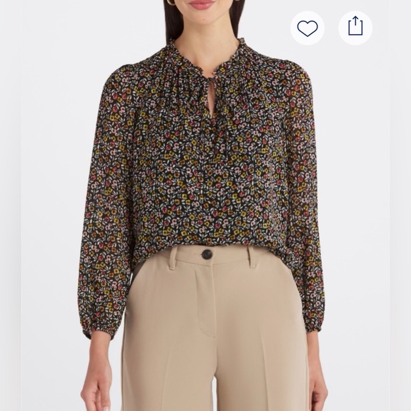 Floral relaxed blouse - Picture 2 of 12